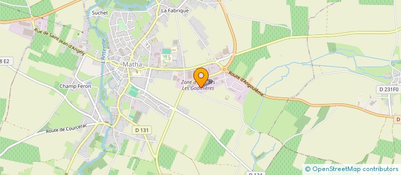 localisation de l'entreprise W.HAIRIE-GRANDON à MATHA