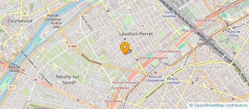localisation de l'entreprise W HOLDING à LEVALLOIS-PERRET