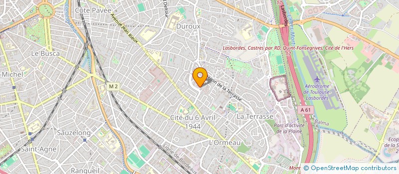 localisation de l'entreprise W.I.A. à TOULOUSE