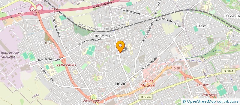 localisation de l'entreprise W IMMO  LIEVIN