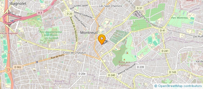 localisation de l'entreprise W. INDUSTRY à MONTREUIL