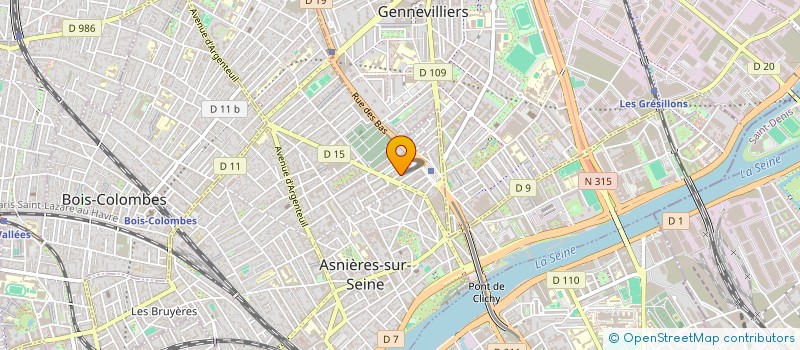 localisation de l'entreprise W-INTERACTIVE  ASNIERES-SUR-SEINE