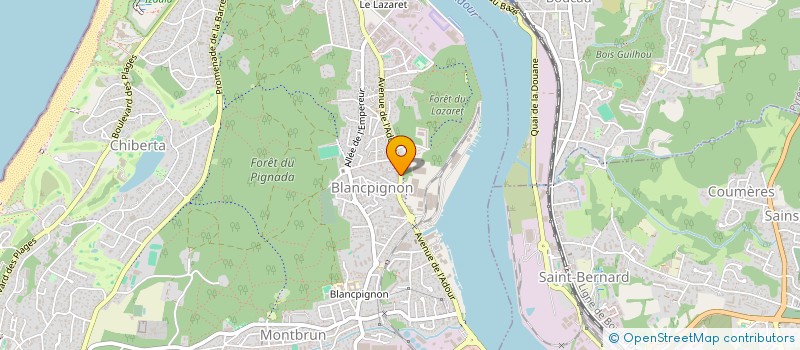 localisation de l'entreprise W INVEST  ANGLET