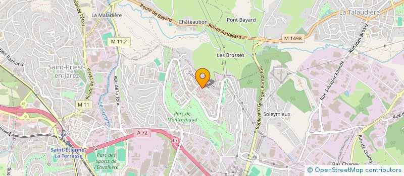 localisation de l'entreprise W J L TRANSPORTS à SAINT-ETIENNE