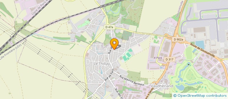 localisation de l'entreprise W.K.S  LE THILLAY