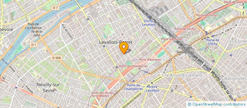 localisation de l'entreprise W.K.S  LEVALLOIS-PERRET