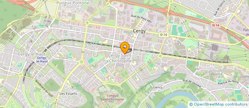 localisation de l'entreprise W.L.  CERGY