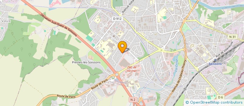 localisation de l'entreprise W&L à SOISSONS