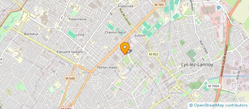 localisation de l'entreprise W L G  ROUBAIX