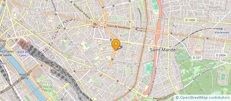 localisation de l'entreprise W.L.M.  PARIS