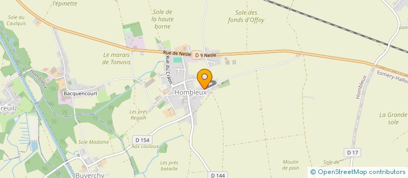 localisation de l'entreprise W.LOCATOUS  HOMBLEUX