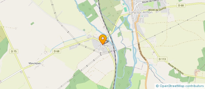 localisation de l'entreprise W.M  CHERY