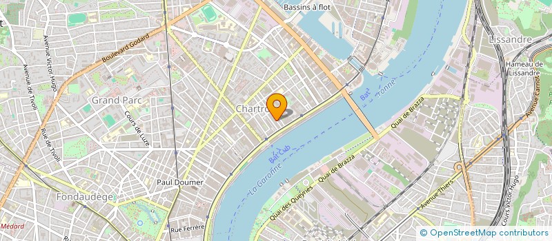 localisation de l'entreprise W M G à BORDEAUX