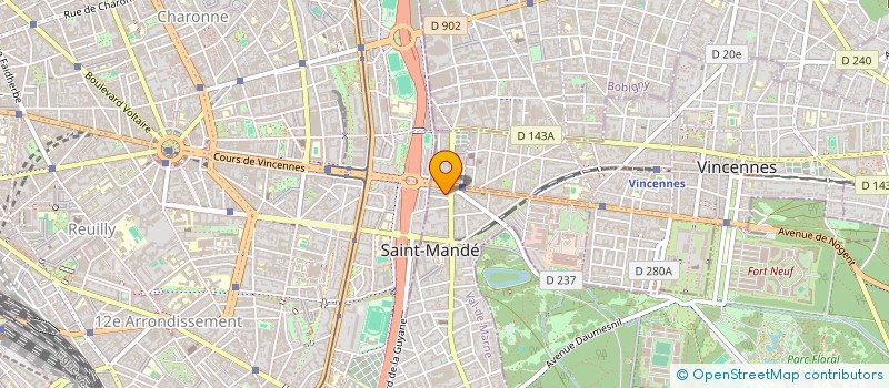 localisation de l'entreprise W.M.R. à SAINT-MANDE