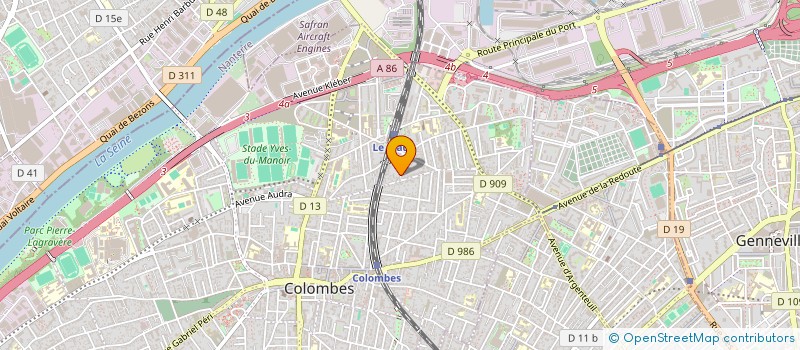 localisation de l'entreprise W.M SERVICES  COLOMBES