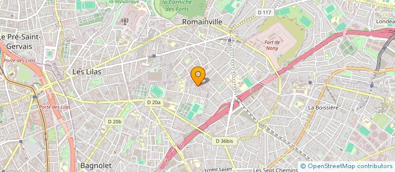 localisation de l'entreprise W.M TRANSPORT à BAGNOLET