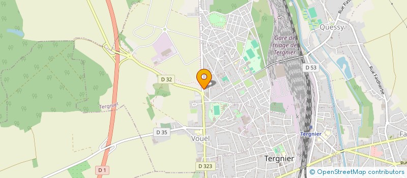 localisation de l'entreprise W & N CONCEPT TRAVAUX  TERGNIER