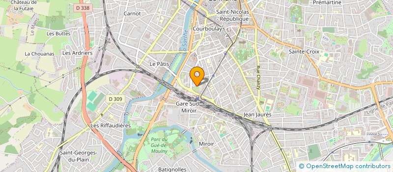 localisation de l'entreprise W.  NETTOYAGE  LE MANS