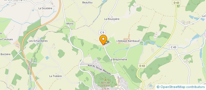 localisation de l'entreprise W.O.P  POUZAUGES