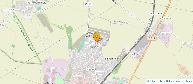 localisation de l'entreprise W P  PUISEUX-EN-FRANCE