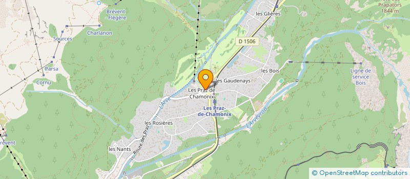 localisation de l'entreprise W.R CONSTRUCTIONS  CHAMONIX-MONT-BLANC