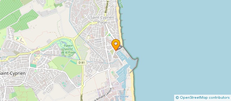 localisation de l'entreprise W.R.V.  SAINT-CYPRIEN