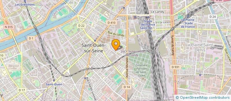 localisation de l'entreprise W REAL ESTATE à SAINT-OUEN-SUR-SEINE