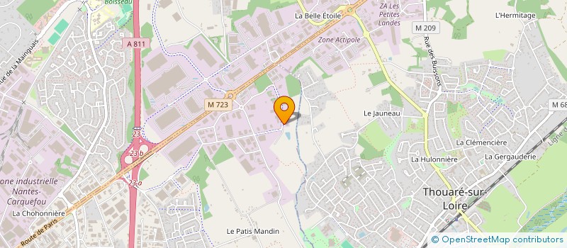 localisation de l'entreprise W RENOVATION à SAINTE-LUCE-SUR-LOIRE