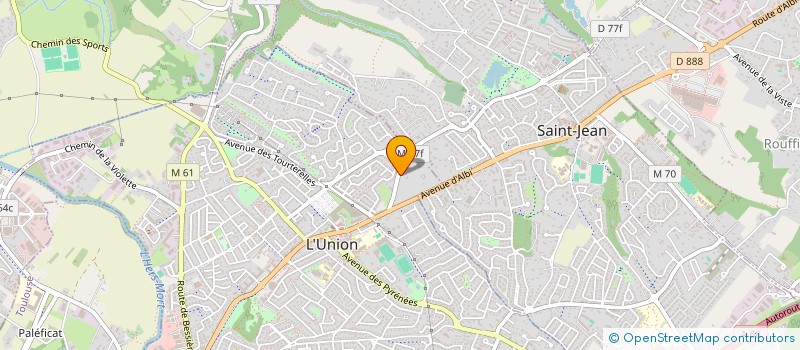 localisation de l'entreprise W & S à L'UNION