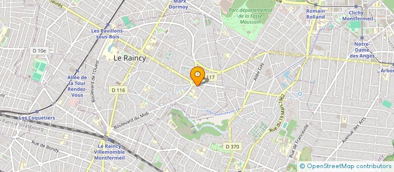 localisation de l'entreprise W. S CAFE à LE RAINCY