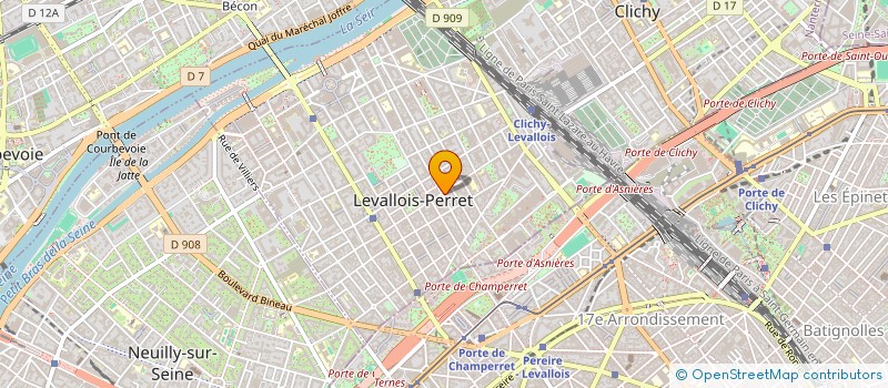 localisation de l'entreprise W.S. CHARBEL à LEVALLOIS-PERRET