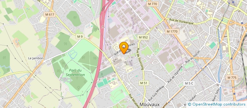 localisation de l'entreprise W&S CLUB à MOUVAUX