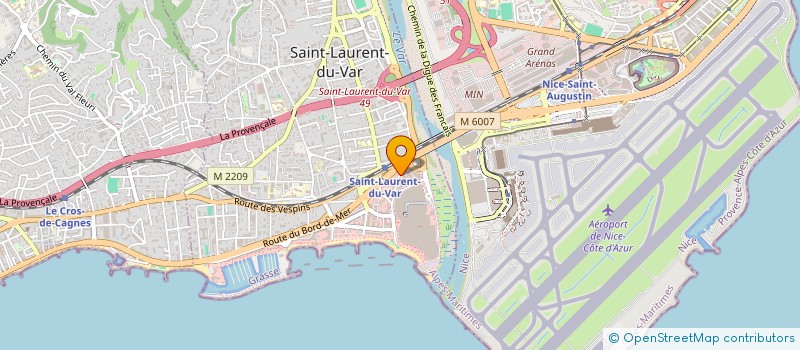 localisation de l'entreprise W.S.D. IMPORT DIFFUSION à SAINT-LAURENT-DU-VAR