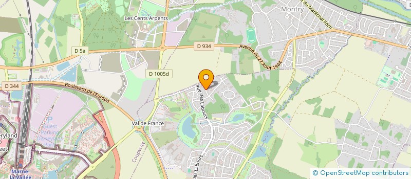 localisation de l'entreprise W&S HOLDING  MAGNY-LE-HONGRE