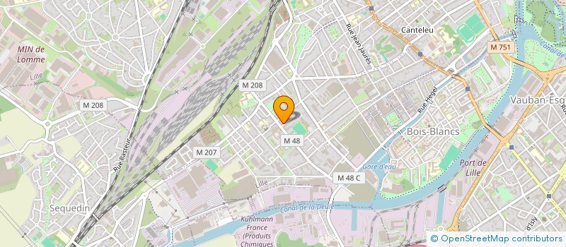 localisation de l'entreprise W.S.I à LILLE