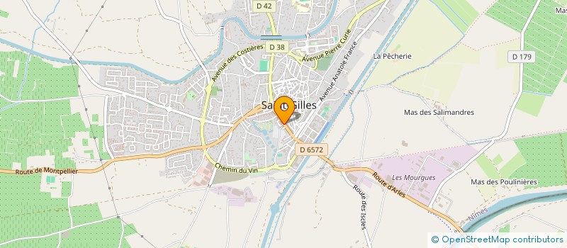 localisation de l'entreprise W.S. SARL  SAINT-GILLES