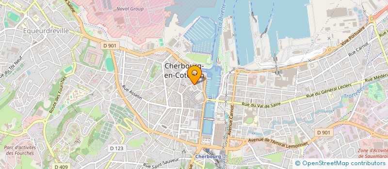 localisation de l'entreprise W'STAR BARBER  CHERBOURG-EN-COTENTIN