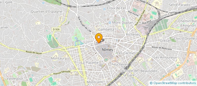 localisation de l'entreprise W T A L  NIMES