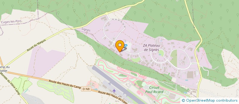 localisation de l'entreprise W T C  SIGNES