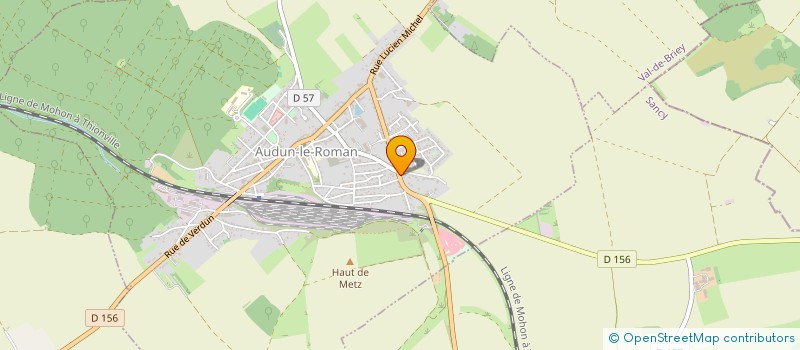 localisation de l'entreprise W.T.P. WORK TRANSPORTS PUBLICS  AUDUN-LE-ROMAN