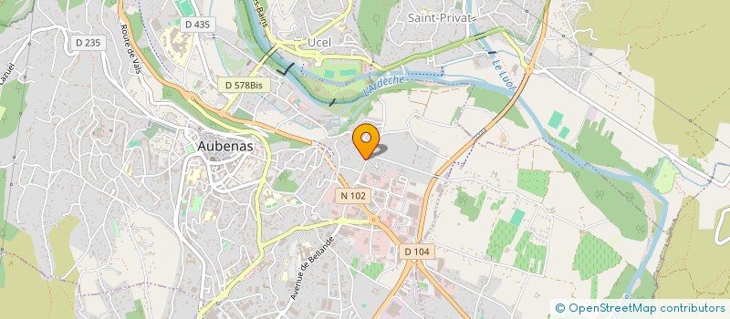 localisation de l'entreprise W.TAIEB-RESEAU à AUBENAS