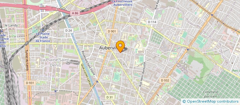 localisation de l'entreprise W TRADING à AUBERVILLIERS