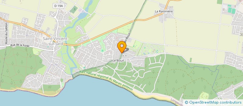 localisation de l'entreprise W VIRTUEL VENDEE  LONGEVILLE-SUR-MER