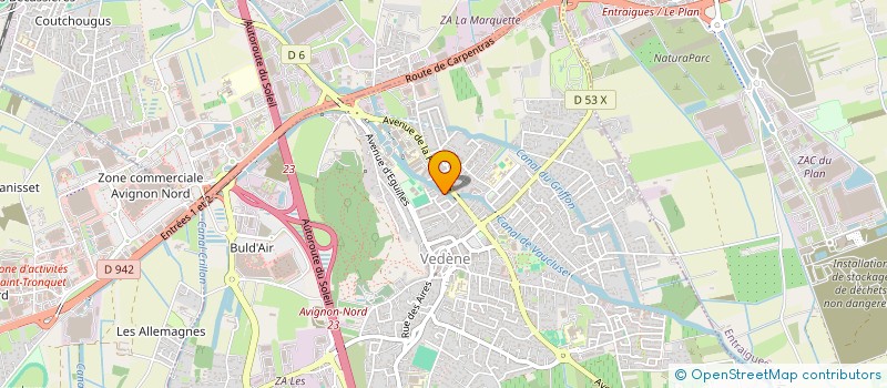 localisation de l'entreprise W.W.  VEDENE