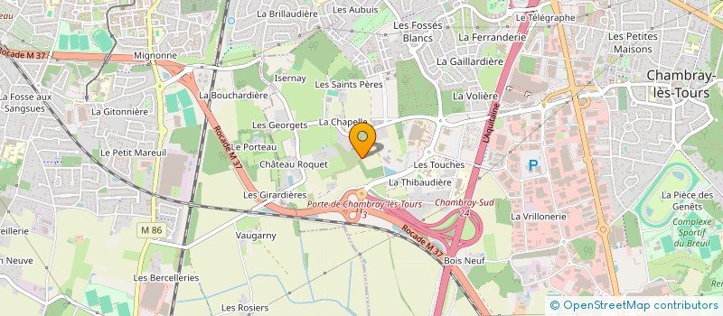 localisation de l'entreprise W W B à CHAMBRAY-LES-TOURS