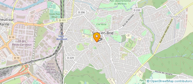localisation de l'entreprise W & W SARL à SUCY-EN-BRIE