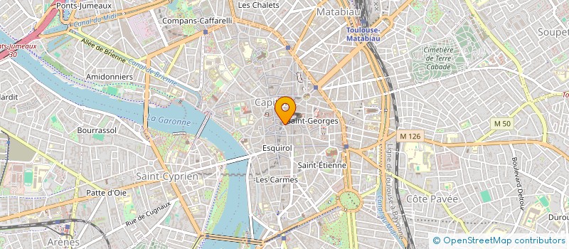 localisation de l'entreprise W2I à TOULOUSE