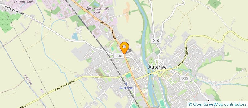 localisation de l'entreprise W2K PAINT  AUTERIVE