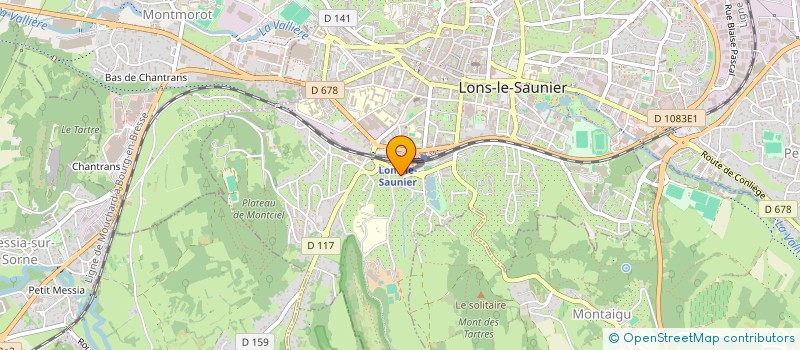 localisation de l'entreprise W2L INTEMPOREL  LONS-LE-SAUNIER