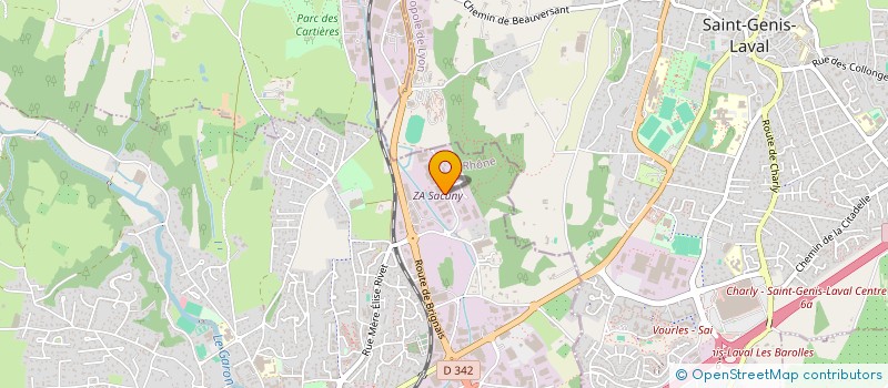 localisation de l'entreprise W2M  BRIGNAIS